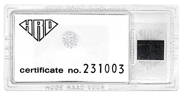 Foto 1 - 0,92ct Lupenrein Wesselton Brillant mit HRD Zertifikat, D6629