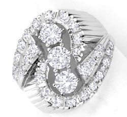 Foto 1 - 1A Exklusiver Diamant-Ring 18K Weißgold, 1,43ct, S6436