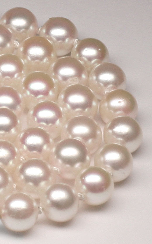 Foto 2 - Akoya Perlkette  7,5mm einmalige Perlen Qualität, S6614
